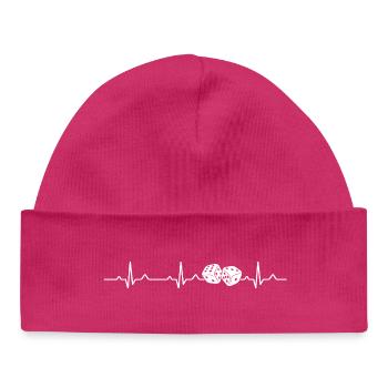 Dés Heartbeat Jeu de société Jeu de société - Bonnet bébé bio - hot pink - Devant