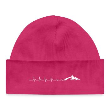 Please upload the design image - Baby Organic Beanie - hot pink - Front