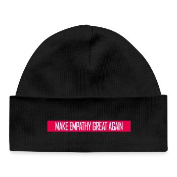 Rendre l’empathie grande à nouveau Déclaration politique Espoir - Bonnet bébé bio - noir - Devant