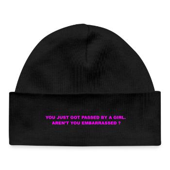 you just go - Bonnet bébé bio - noir - Devant