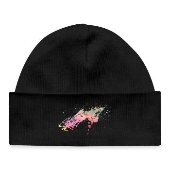 Splash - Color Design - Baby Organic Beanie - black - Front