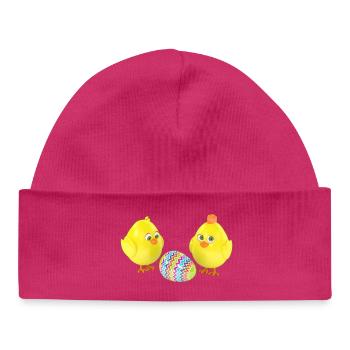 Easter - Baby Organic Beanie - hot pink - Front