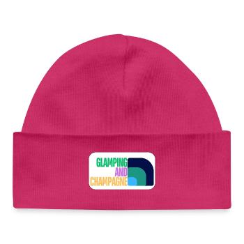 Glamping - Baby Organic Beanie - hot pink - Front