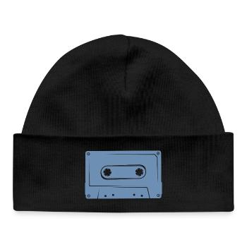 Retro Cassette Cassette Player 80s Memories - Baby Organic Beanie - black - Front