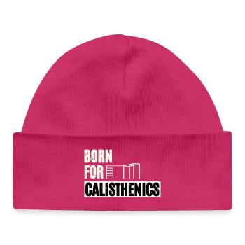 Born For Calisthenics - Baby Organic Beanie - hot pink - Front
