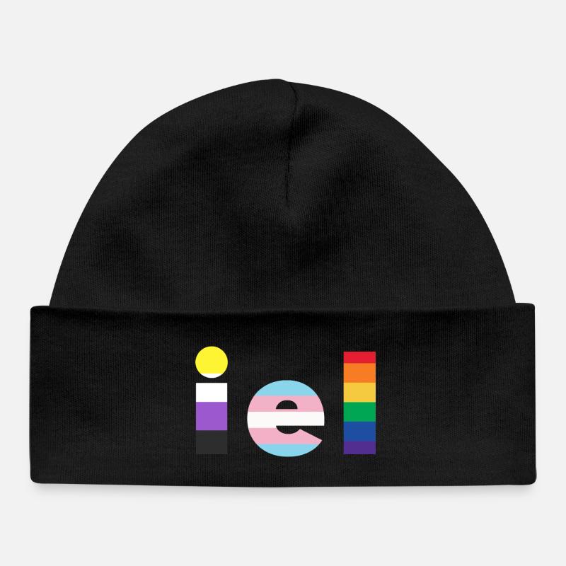 Iel - Bonnet bébé bio - noir