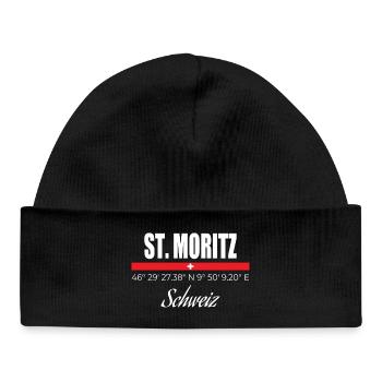 St. Moritz - Baby Organic Mütze - Schwarz - Vorne