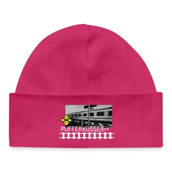PUFFERKÜSSER - Baby Organic Mütze - hot Pink - Vorne