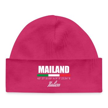 Milan - Baby Organic Beanie - hot pink - Front