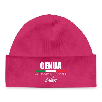 Gênes - Bonnet bébé bio - hot pink - Devant