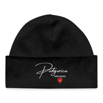 Design élégant Podgorica, amo Podgorica - Bonnet bébé bio - noir - Devant