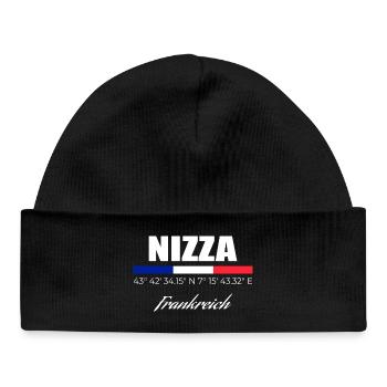 Nizza - Baby Organic Mütze - Schwarz - Vorne