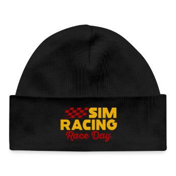 Sim Racing Renntag - Baby Organic Mütze - Schwarz - Vorne
