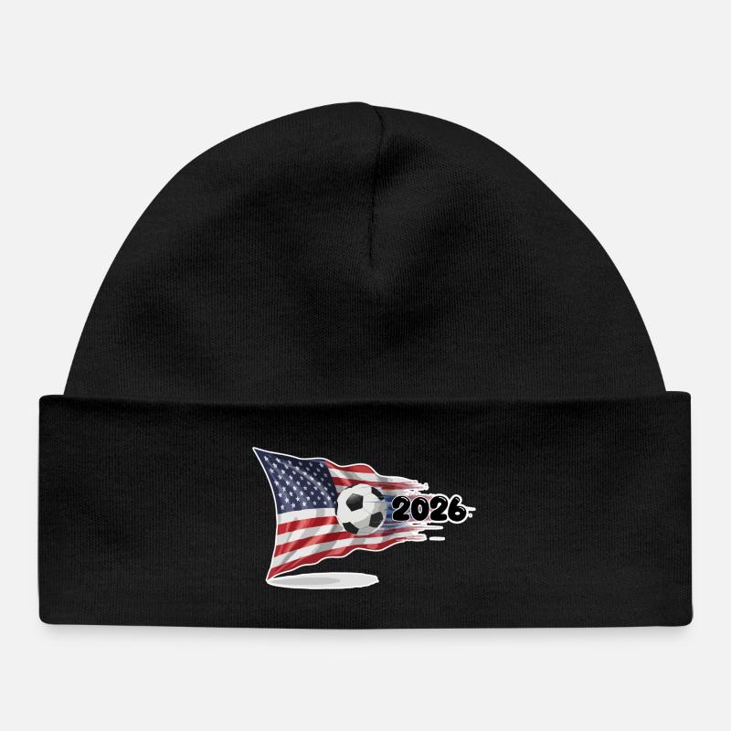 Célébration de USA Soccer 2026 - Bonnet bébé bio - noir