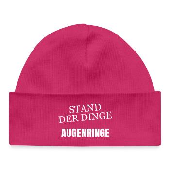 État de fait Cercles sombres - Bonnet bébé bio - hot pink - Devant