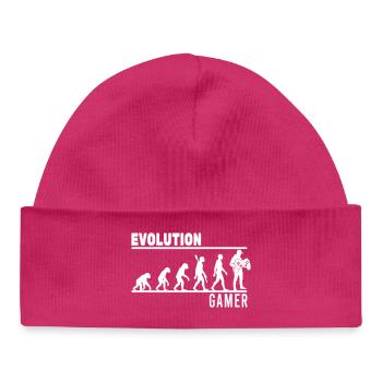 evolution gamer - Baby Organic Mütze - hot Pink - Vorne