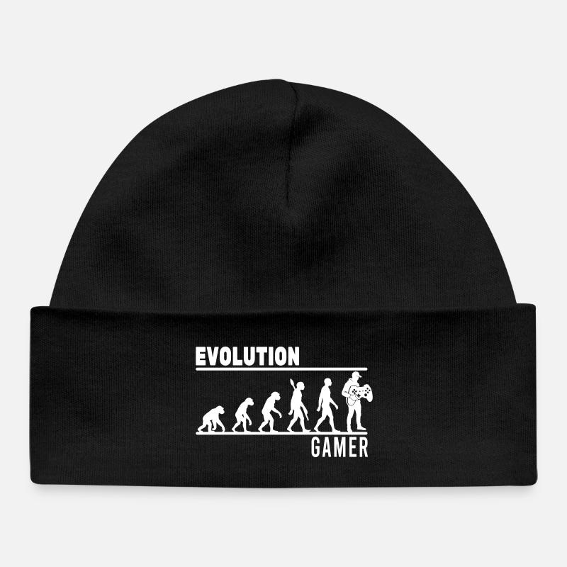 Evolution Gamer - Bonnet bébé bio - noir