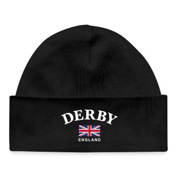 Derby, England - Baby Organic Beanie - black - Front