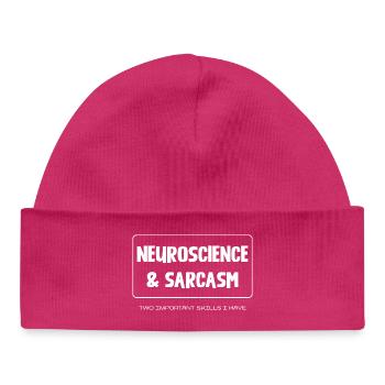 Neuroscience & Sarcasm - Baby Organic Mütze - hot Pink - Vorne