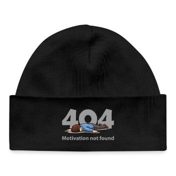 Motivation non trouvée – Erreur 404 - Bonnet bébé bio - noir - Devant
