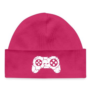 Controller Risse Rage Quit - Baby Organic Mütze - hot Pink - Vorne
