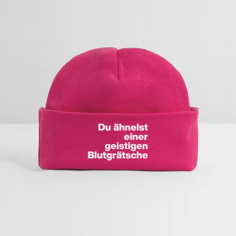 DU ÄHNELST EINER GEISTIGEN BLUTGRÄTSCHE. SARKASMUS Baby Organic Mütze