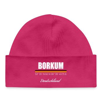 Borkum - Baby Organic Mütze - hot Pink - Vorne