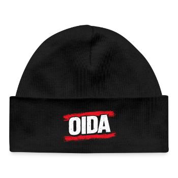 Logo du Pinceau Rouge ODA - Bonnet bébé bio - noir - Devant
