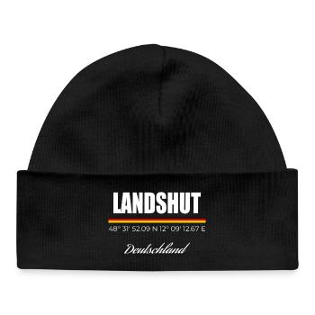 Landshut - Baby Organic Mütze - Schwarz - Vorne