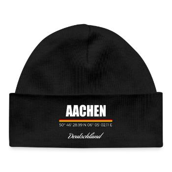Aachen - Baby Organic Mütze - Schwarz - Vorne