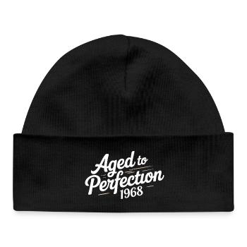 1968 Design for the 58 – For 58 years - Baby Organic Beanie - black - Front