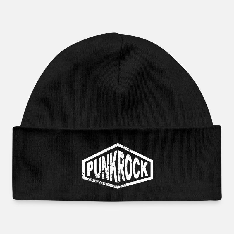 punkrock - Bonnet bébé bio - noir