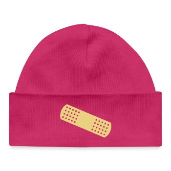Band-aid - Baby Organic Beanie - hot pink - Front