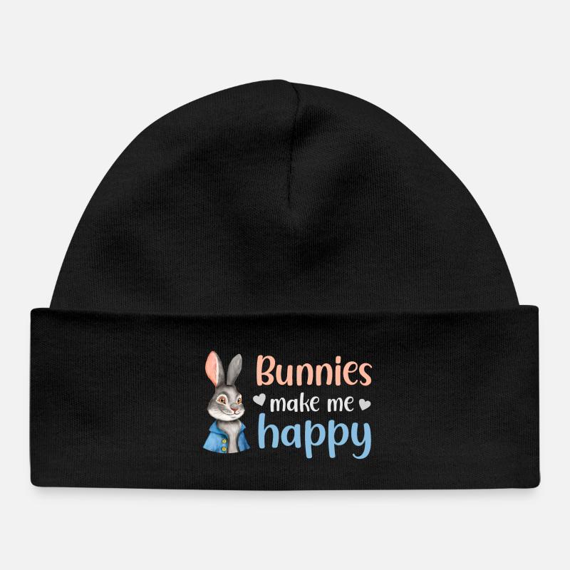 Lapin Lapin - Bonnet bébé bio - noir