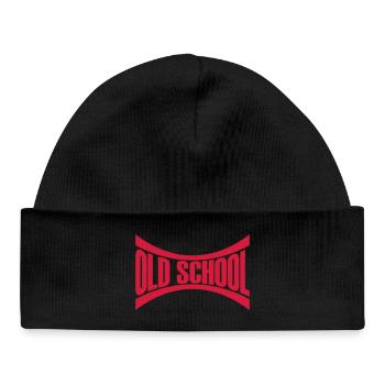 Logo Old School - Hue baby økologisk - sort - Foran