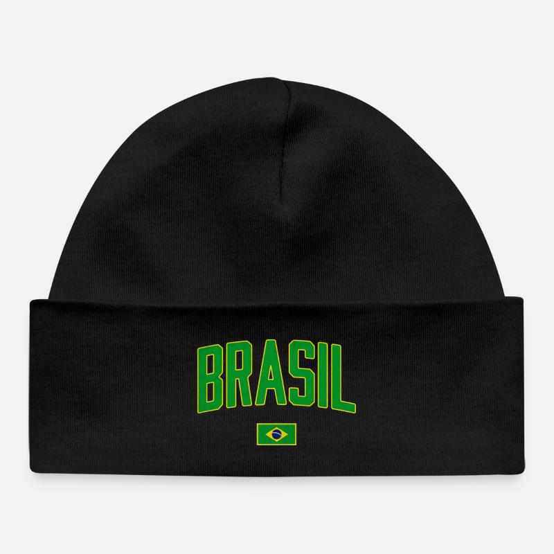 Brésil | Brasil - Bonnet bébé bio - noir