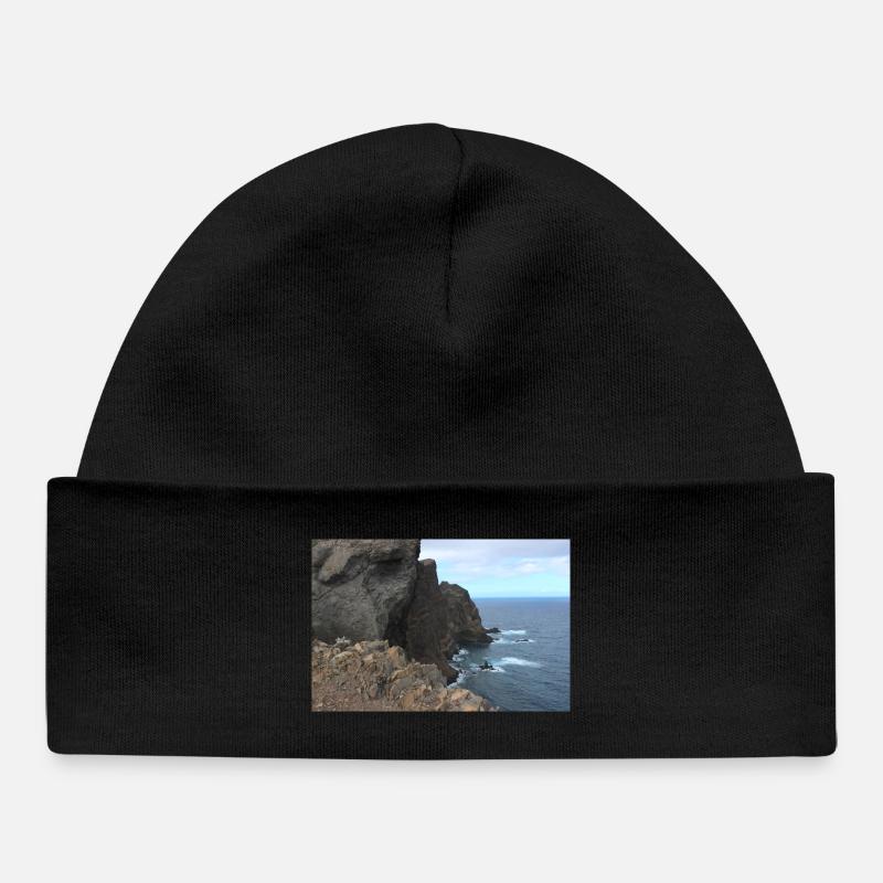 Affiche Madère Portugal - Bonnet bébé bio - noir