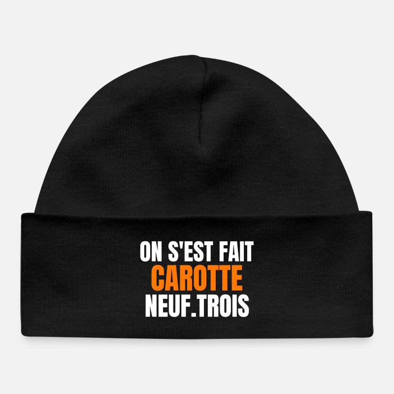 réforme des retraites, Macron, 49 3 - Bonnet bébé bio - noir