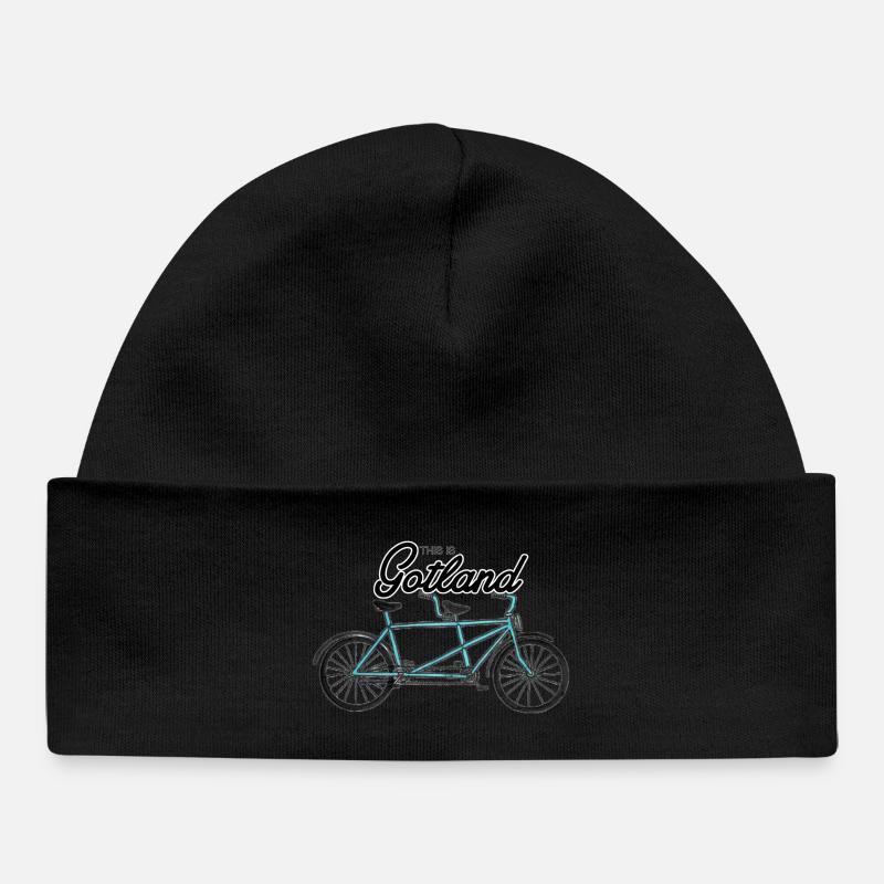 C’est Gotland - Vélo tandem - Bonnet bébé bio - noir