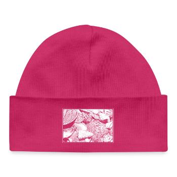 Shells - Baby Organic Beanie - hot pink - Front