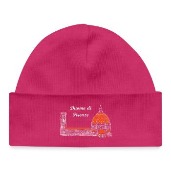 Dom von Florenz in Italien - Baby Organic Mütze - hot Pink - Vorne