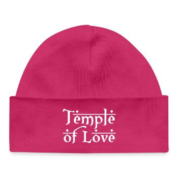 TEMPLE OF LOVE - Baby Organic Mütze - hot Pink - Vorne
