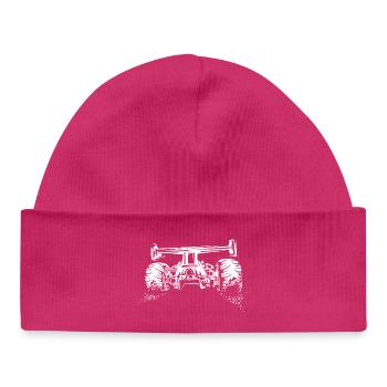 Formule Racing Tuning Voiture Symbole Logo Voiture de course - Bonnet bébé bio - hot pink - Devant