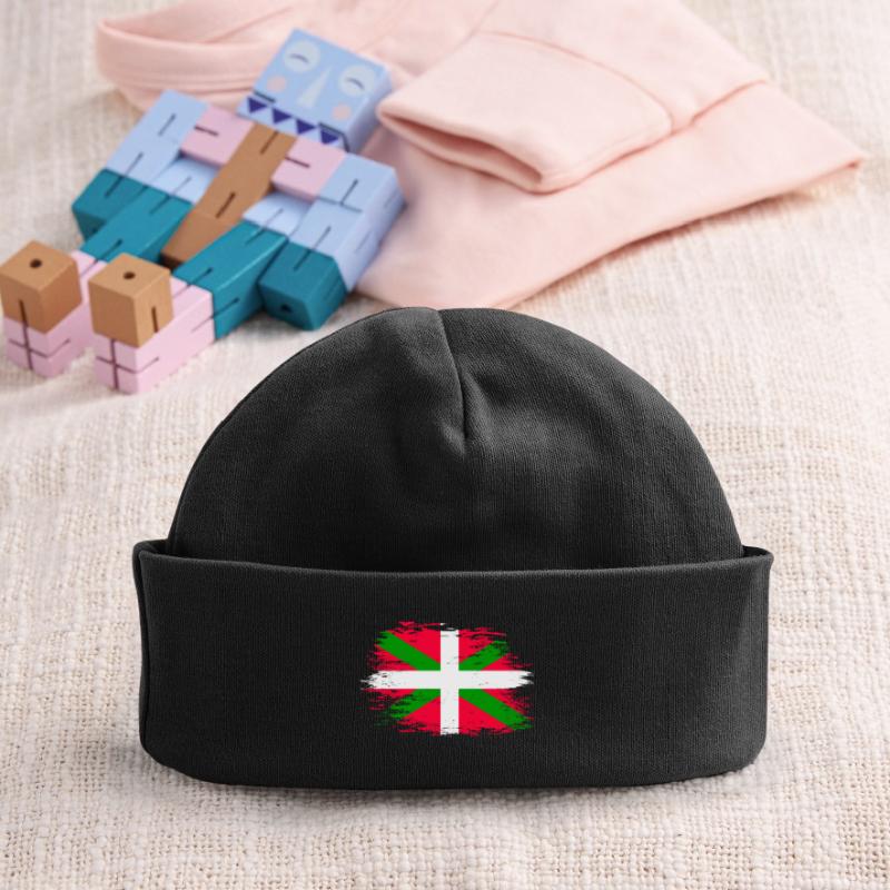 Drapeau basque utilisé Bonnet bébé bio