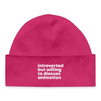 Animation - Baby Organic Beanie - hot pink - Front