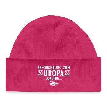 Uropa 2026 loading - Werdender Urgroßvater - Baby Organic Mütze - hot Pink - Vorne