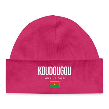 Koudougou Burkina Faso - Baby Organic Beanie - hot pink - Front