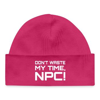 PNJ hors du chemin - Bonnet bébé bio - hot pink - Devant