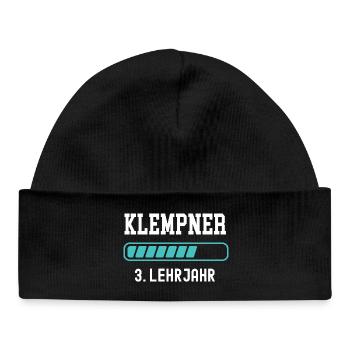Apprentissage de plombier 3ème année d’apprentissage 3ème année d’apprentissage - Bonnet bébé bio - noir - Devant