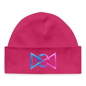 Unbreakable Connection  - Baby Organic Beanie - hot pink - Front